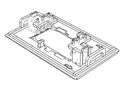 PCB Wave Soldering Pallet MOD5010 3D model