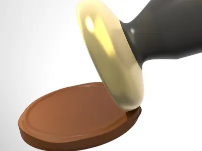 Stamp wax sealer Free 3D model