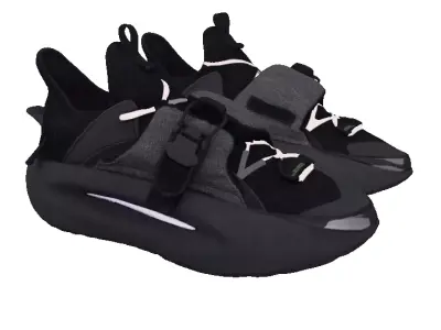 Cyberpunk fashion sneaker 7 Urban Techwear scifi future shoes Low-poly 3D model