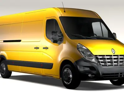 Renault Master L3H2 Van 2010 3D model