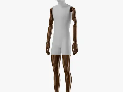 Sewing Male and Female Mannequin 3D model