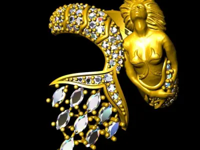 mermaid Ring 3D model