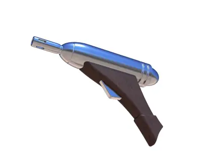 Blaster pistol Q2 from the movie Star Wars Episode 1 3D model