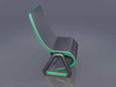 Sci Fi Chair 3D model get
