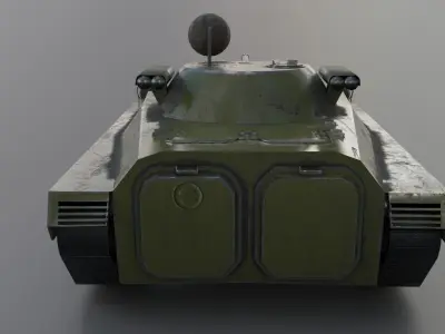 Infantry war machine Low-poly 3D model