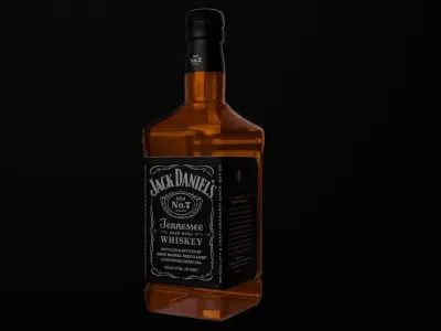 WHISKEY JACK DANIELS Free low-poly 3D model