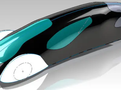 Vehicle body Free 3D model