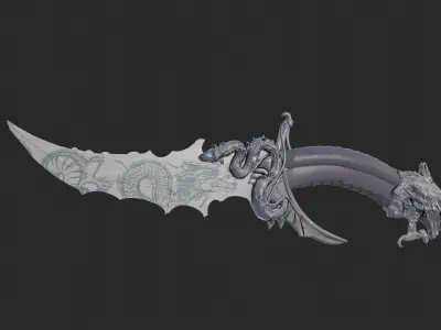 Yakuza dagger Free 3D model