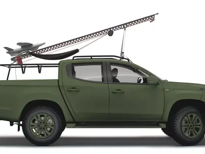 Mitsubishi L200 RAM II UAV 2023 3D model