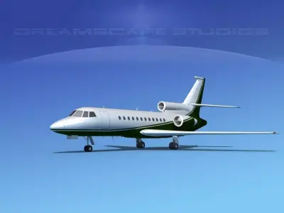Dassault Falcon 900 V09 3D model
