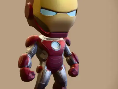 Iron Man Baby marvel robot 3D print model