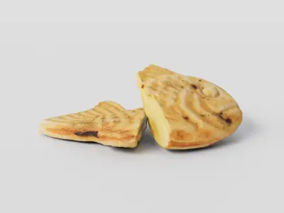 Cut Taiyaki ver4 3D model Low-poly 3D model