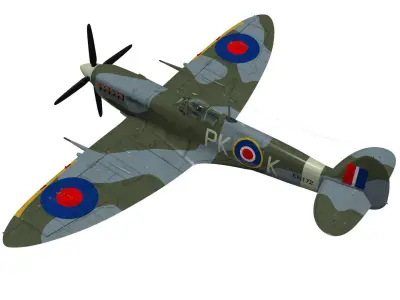 Supermarine spitfire Mk-IX 3D model