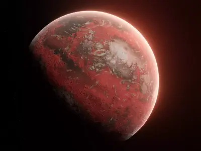 Planet Space Ready to game  Low-poly 3D model 8