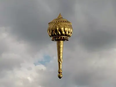 Legendary Weapon of the Gods Mace Hanuman Gada 3D Model 3D model