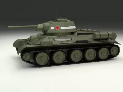 T34 76 Tank 3D model