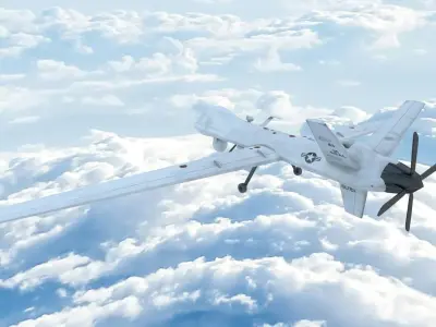 UAV MQ-9 Repear Low-poly 3D model