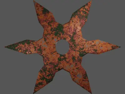 Rusty Shuriken 3D model