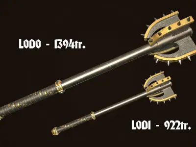 Mace 12 Low-poly 3D model