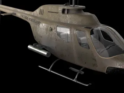 AW119 Koala helicopter military Low-poly 3D model