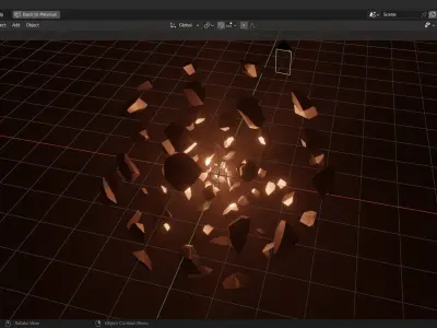 sci-fi 80 rock animation 3D model