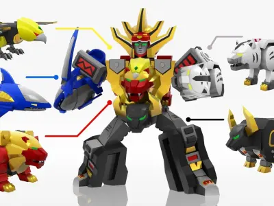 GaoKing - Wild Force Low-poly 3D model