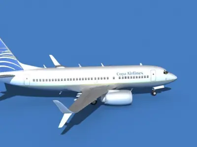 Boeing 737 MAX 7 Copa Airlines 3D model