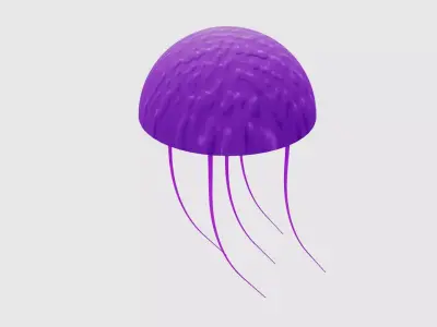 Jellyfish 3D Model Low-poly 3D model