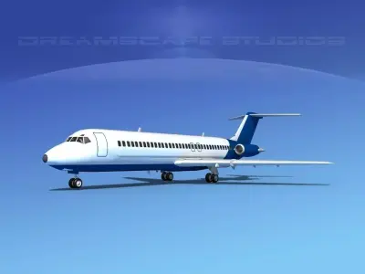 Douglas DC-9-30 Corporate 3 3D model