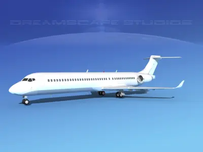 Comac ARJ21-900 Unmarked 1 3D model