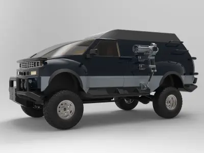Truck from the movie Tango and Cash 3D model