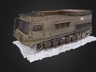 All terrain military vehicle 3D model