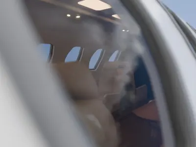 Airplane inside 3D model