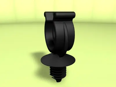 Rotating hose or wire clip 3D model