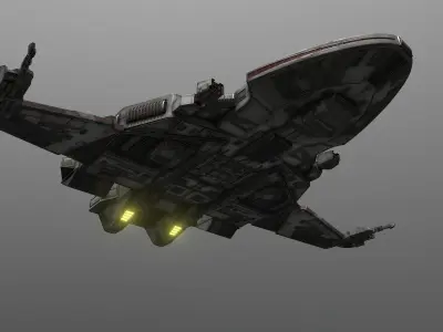 32Maquis-Raider star wars spaceship 3D model