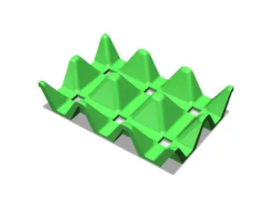 Fridge Egg Storage Rack 3D print model