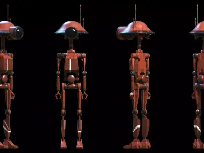 Pit Droid Star Wars  3D model
