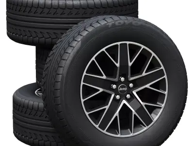 Jeep wheels 3D model