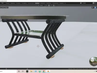 Coffee Table Free low-poly 3D model shop