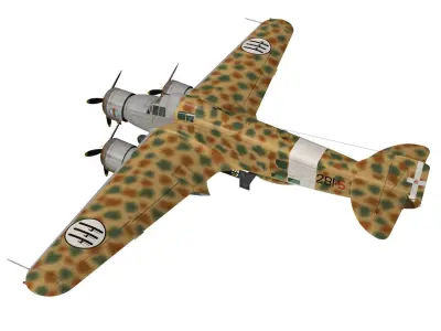 Savoia-Marchetti SM79 Sparviero 3D model