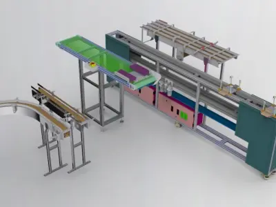 Conveyor assembly 3D model