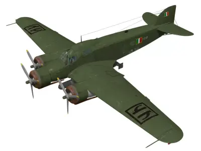 Savoia-Marchetti SM79 bis Sparviero 3D model
