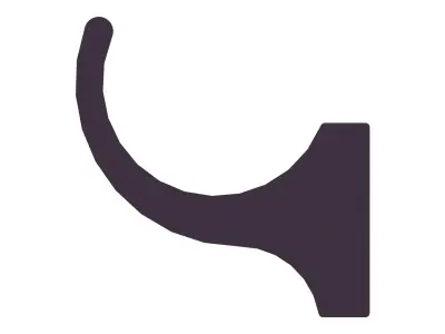 Aluminum Extruded Silver Handle MOD AL-07ft Low-poly 3D model