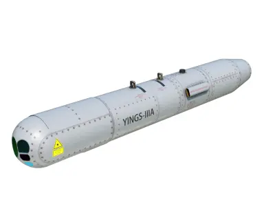 Chinese YINGS-IIIA Integrated Multi-Sensor Targeting Pod Low-poly 3D model