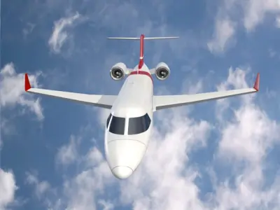 Bombardier Learjet 85 private jet 3D model