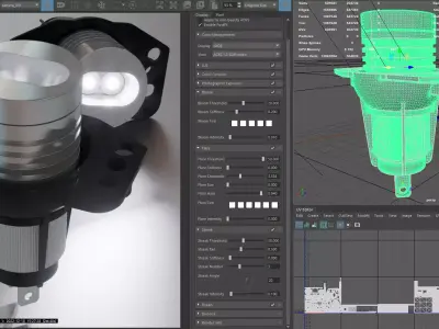 Photorealistic automotive lightbulb collection - item 026 3D model