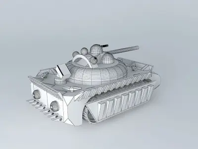 Unmanned Tank Free 3D model
