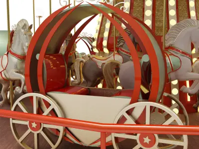 carousel 3D print model