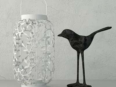 Lanterns and tealights by ZARA HOME 3D model