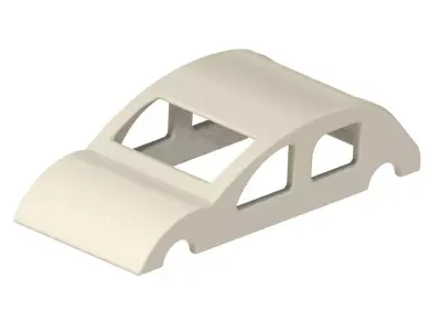 Car Outer Body Frame Free 3D model